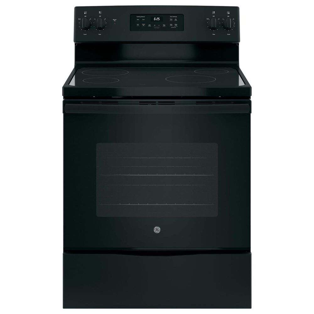 GE Appliances 30" Free-Standing Electric Range in Black, , large