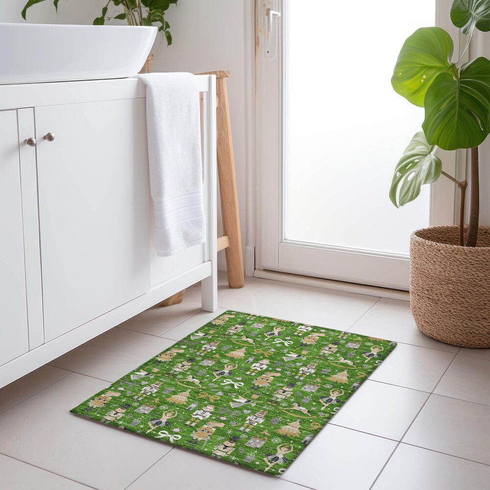 Dalyn Rug Company Wonderland WN35 Green 2&#39;6&quot; x 3&#39;10&quot; Area Rug, , large