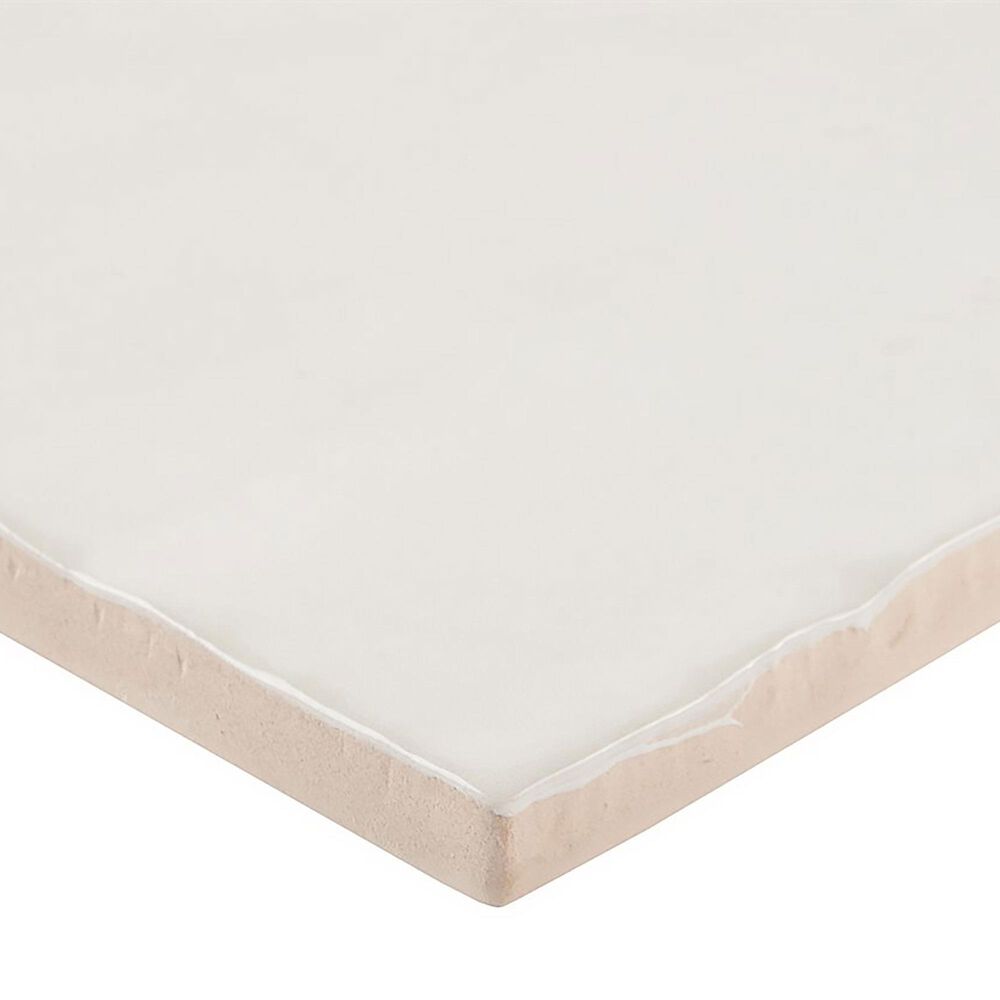 Soho Studio Serena White 4&quot; x 4&quot; Field Ceramic Tile, , large
