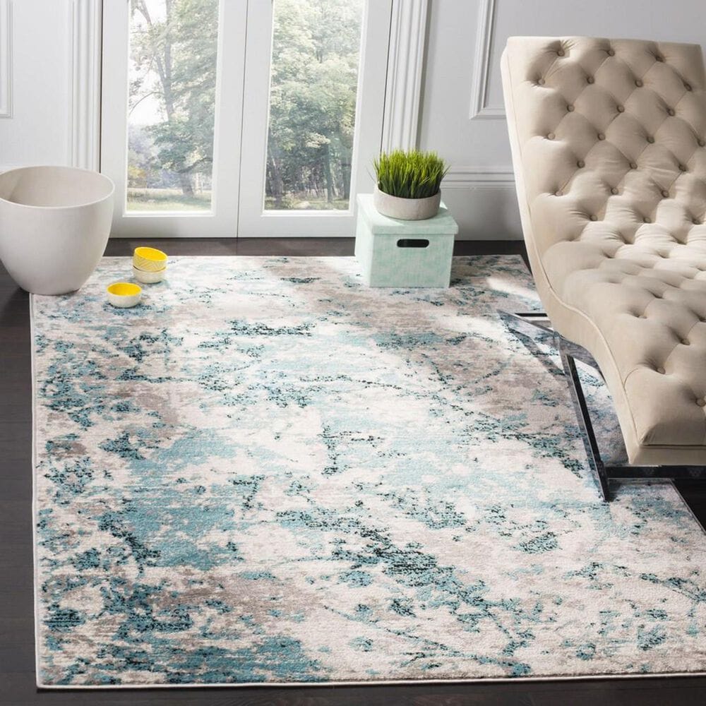 Safavieh Skyler SKY186M 10&#39; x 14&#39; Blue and Ivory Area Rug, , large