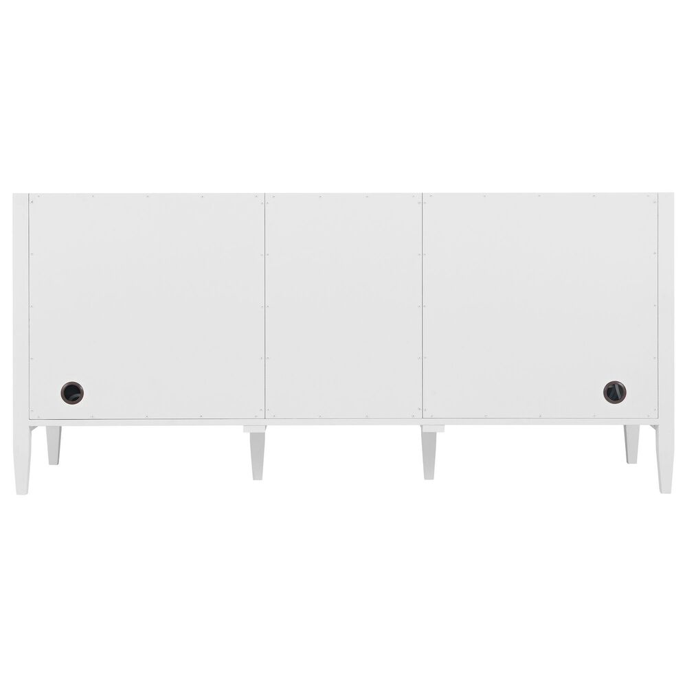 James Martin Vanities Myrrin 72" Double Bathroom Vanity in Bright White with 3 cm Eternal Jasmine Pearl Silestone Top, Rectangular Sinks and FreePower Wireless Charger, , large