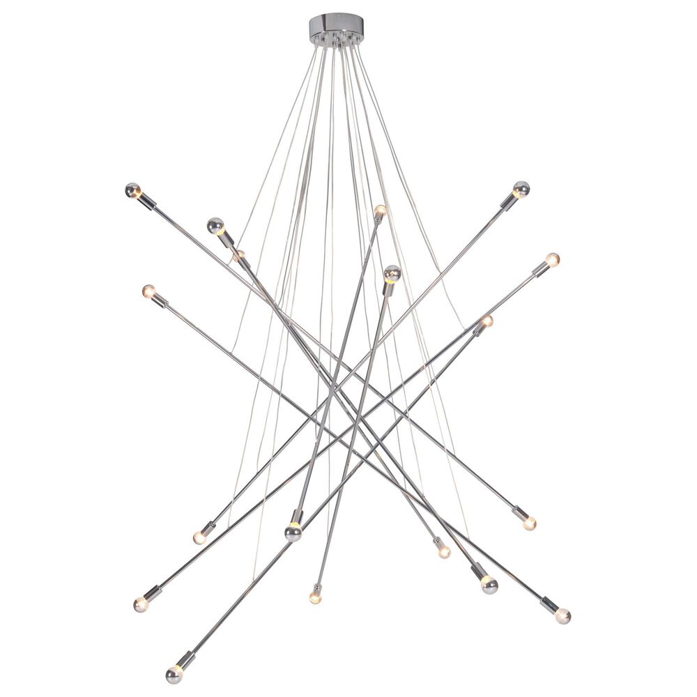 Zuo Modern Belief Ceiling Lamp in Chrome, , large