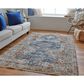Feizy Kaia 39HWF 5" x 7"9" Blue and Red Area Rug, , large