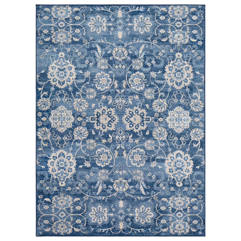 Surya Monaco MOC-2307 4'3" x 6' Bright Blue, Khaki and Gray Area Rug, , large