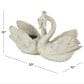 Maple and Jade Swan Magnesium Oxide Planter in Matte White, Black and Brown, , large