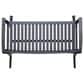Hearth and Haven Baxter Outdoor Rocking Loveseat in Dark Grey, , large