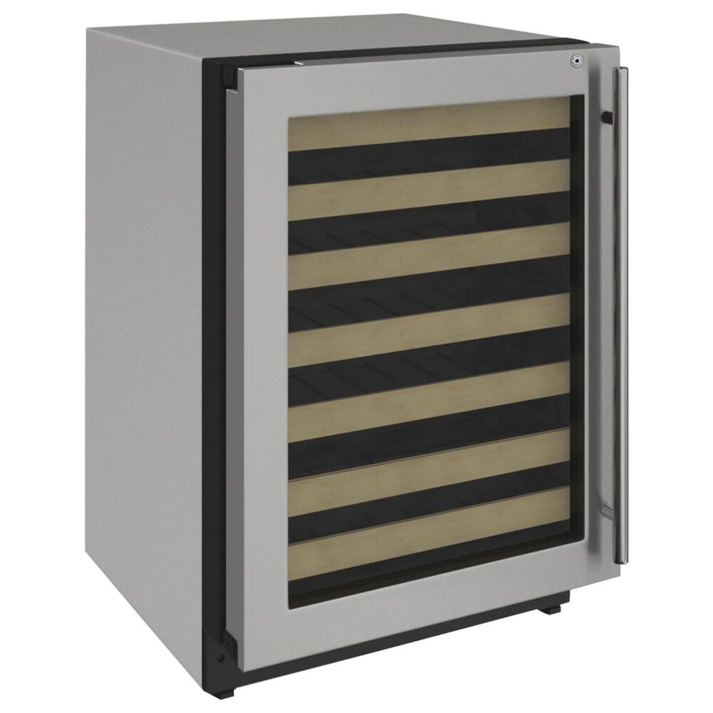U-Line 24" Wine Cooler with Left-Hand Hinged in Stainless, , large