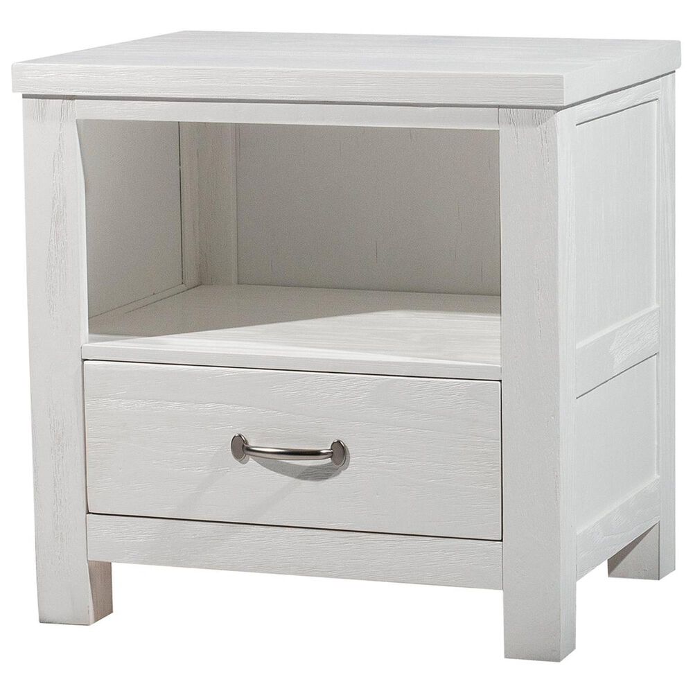 Richlands Furniture Highlands 1 Drawer Nightstand in White, , large