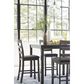 Signature Design by Ashley Bridson 5-Piece Counter Height Dining Set in Medium Charcoal Gray, , large