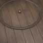 Ashley Paradise Trail Round Fire Pit Table in Medium Brown, , large