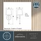 Vaxcel Ritz 1-Light Bathroom Vanity in Satin Nickel, , large