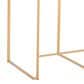 Lumisource Fuji High Back Counter Stool with Black Faux Leather Cushion in Gold (Set of 2), , large