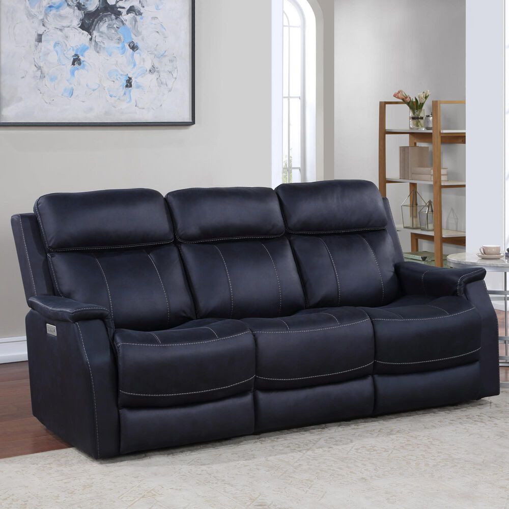 Steve Silver Valencia Power/Power Recliner Sofa in Ocean Blue, , large