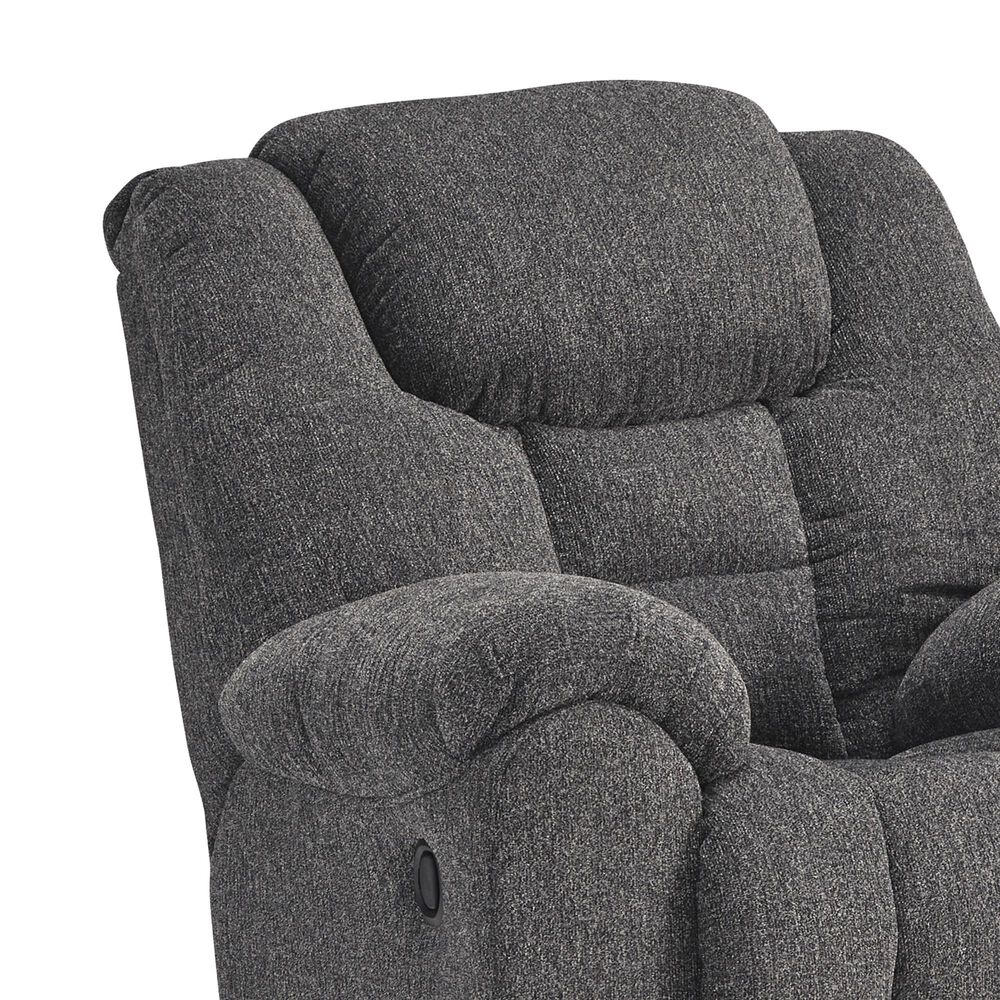 Ashley Foreside Manual Rocker Recliner in Charcoal, , large