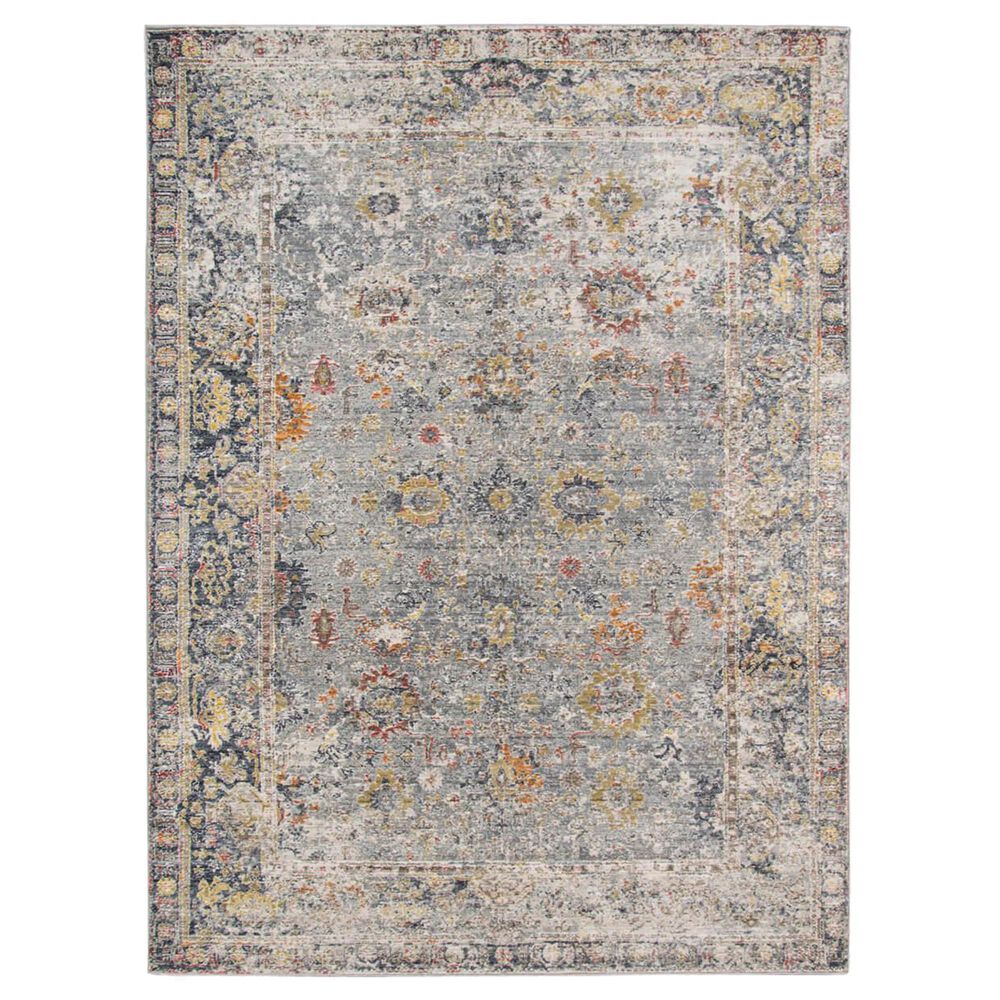 Amer Rugs Fairmont 10"3" x 14"3" Charcoal and Yellow Area Rug, , large