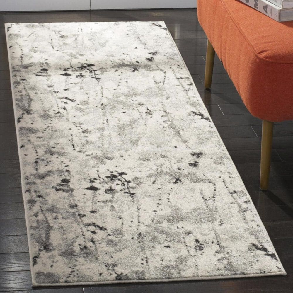 Safavieh Evoke EVK284F 2&#39;2&quot; x 7&#39; Ivory and Grey Runner, , large