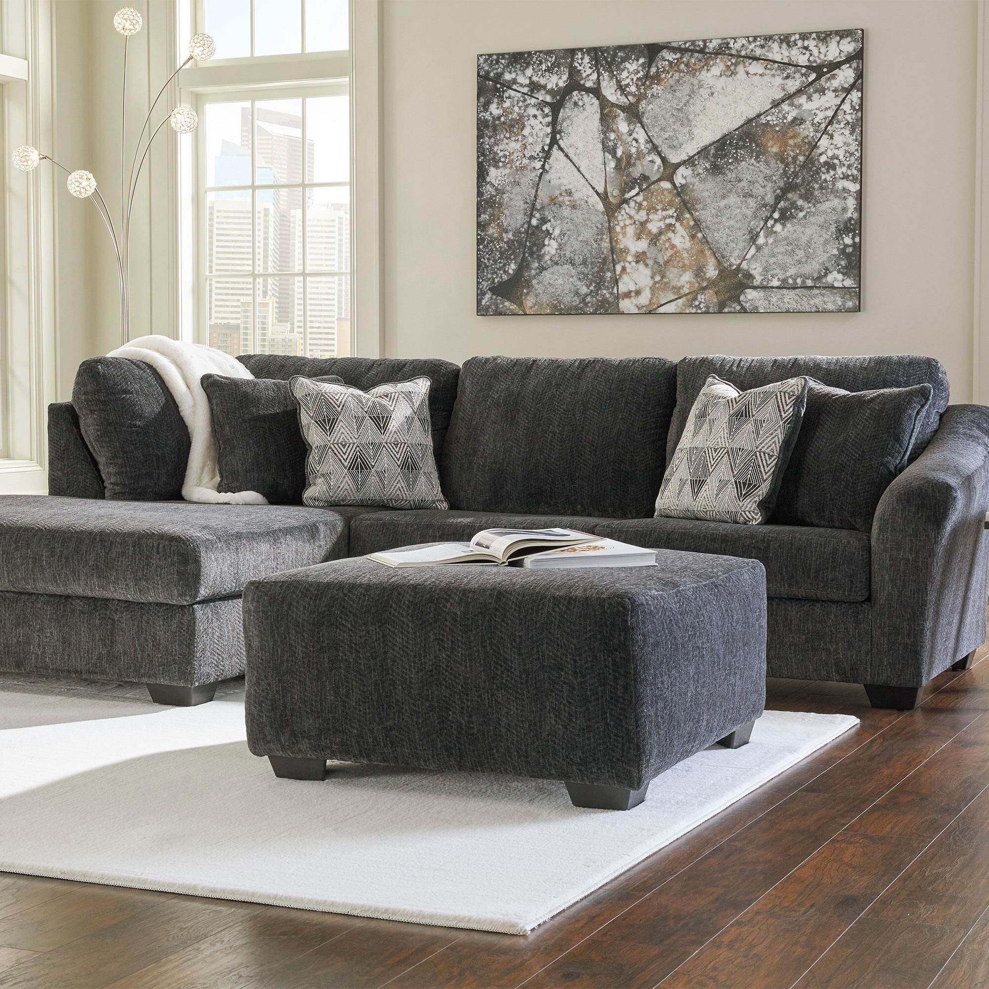 Ashley couch shop with chaise