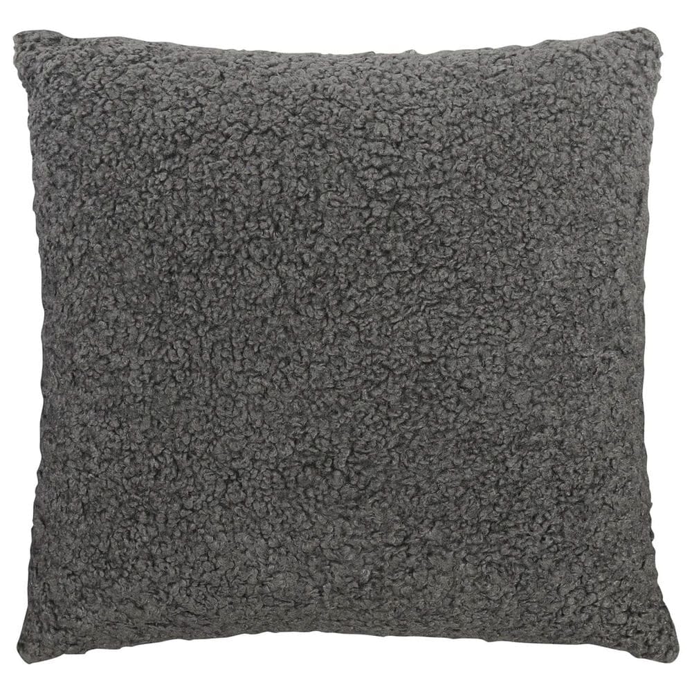 Hallmart Collectibles Angela 20" Square Decorative Throw Pillow in Charcoal, , large