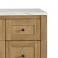 James Martin Vanities Breckenridge 60" Single Bathroom Vanity in Light Natural Oak with 3 cm Ethereal Noctis Quartz Top, Rectangular Sink and FreePower Wireless Charger, , large