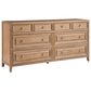 Furniture Worldwide Weekender 8-Drawer Dresser in Sand Dune, , large