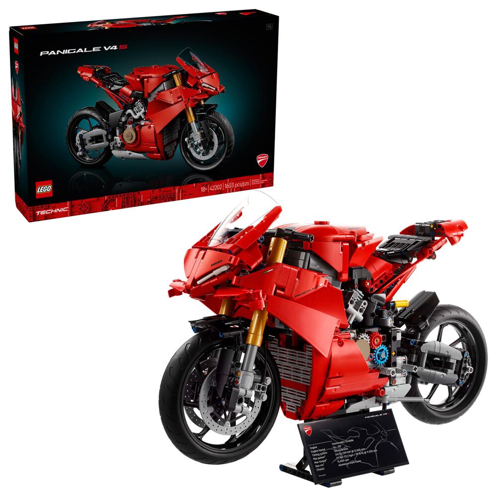 LEGO Ducati Panigale V4 S Motorcycle Building Set in Red, , large