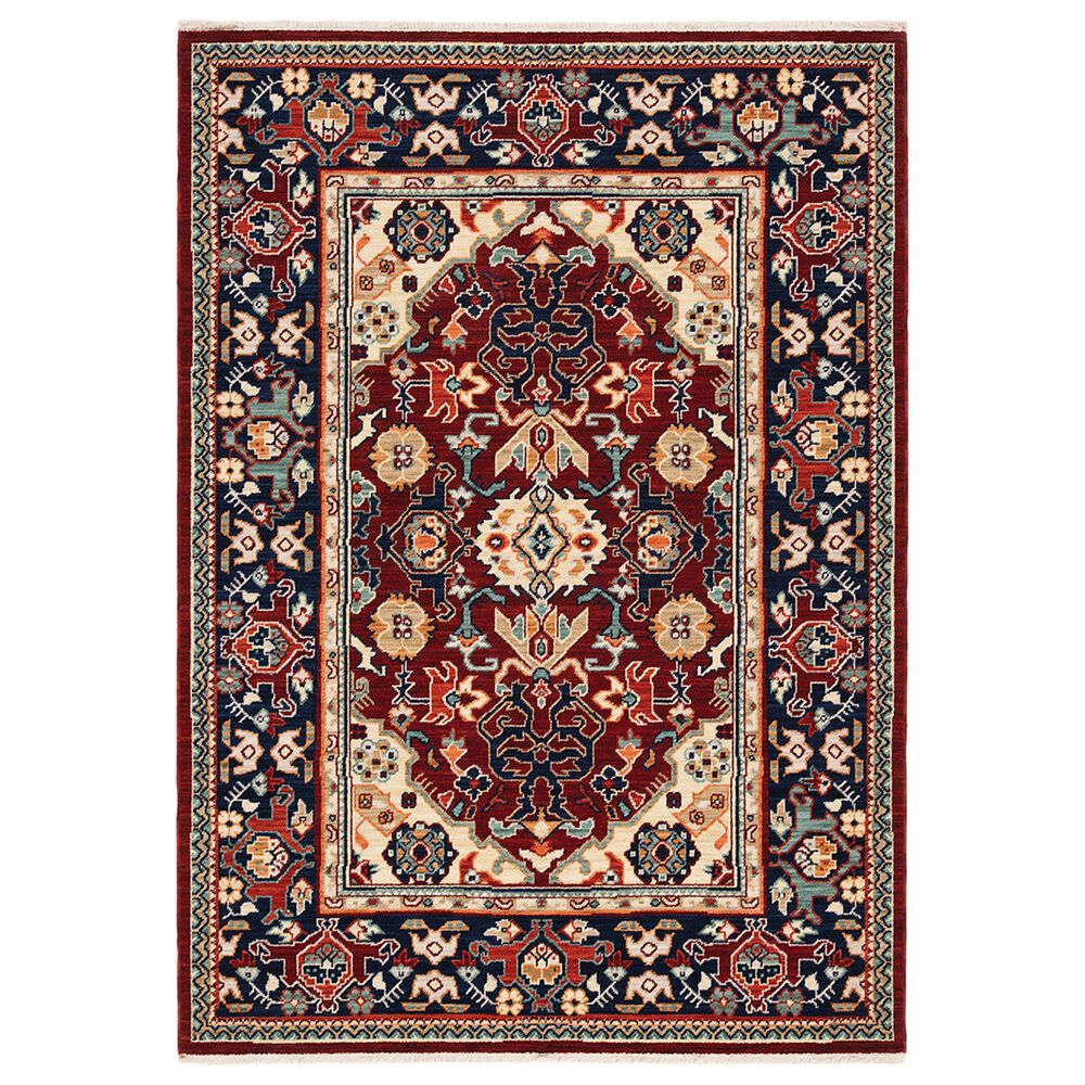 Oriental Weavers Lilihan Oriental 2062R 9"10" x 12"10" Red Area Rug, , large