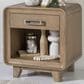 St Claire Home Theo 1 Drawer Nightstand in Desert Oak with USB Ports, , large