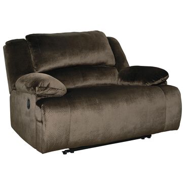 Signature Design by Ashley Clonmel Zero Wall Wide Seat Manual Recliner in Chocolate, , large
