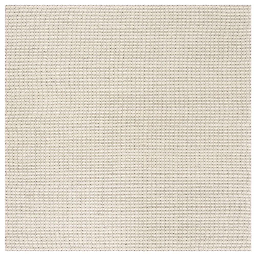 Safavieh Natura NAT801G 8" Square Silver and Ivory Area Rug, , large