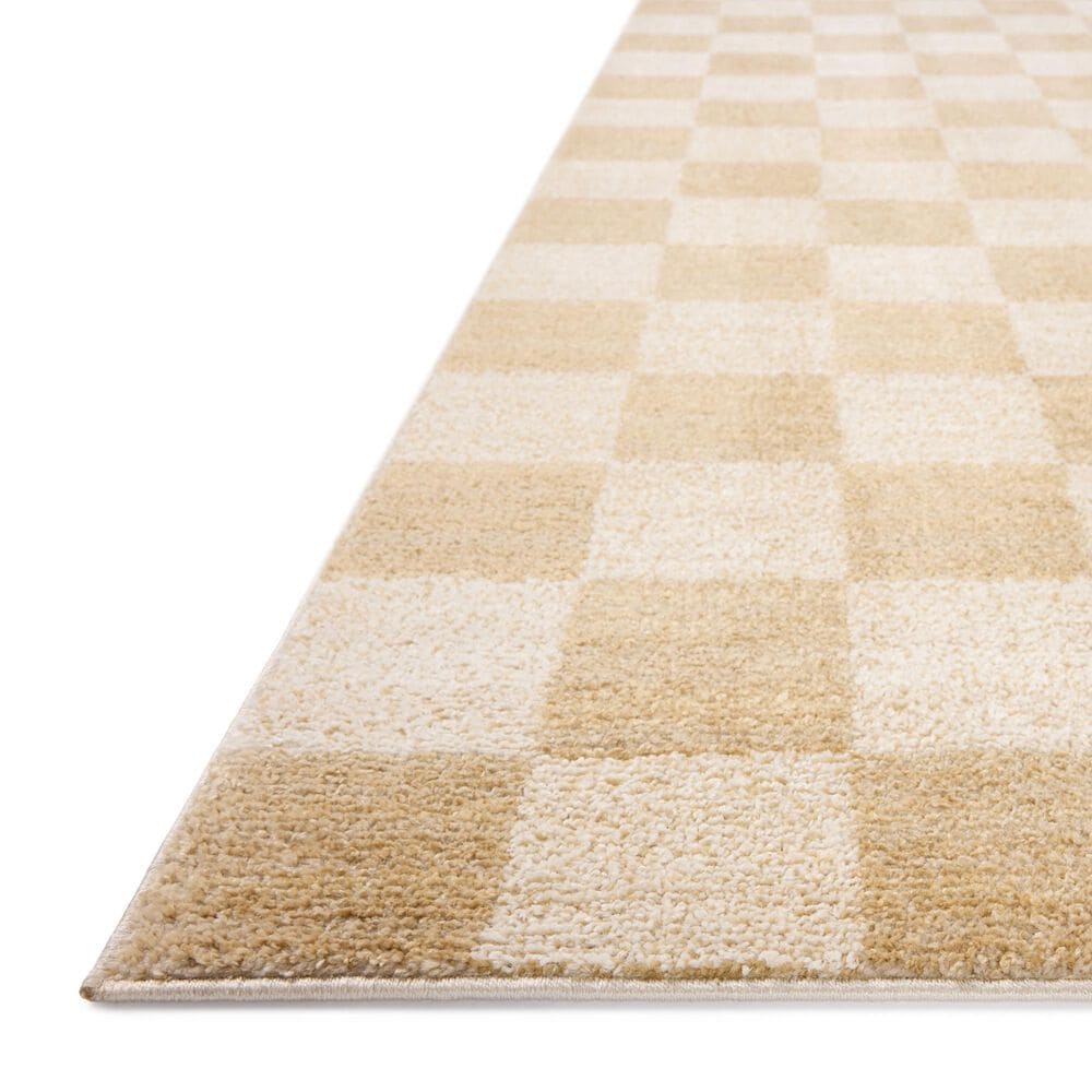 Chris Loves Julia x Loloi Calvin Wheat and Ivory 5'3" x 7'6" Area Rug, , large