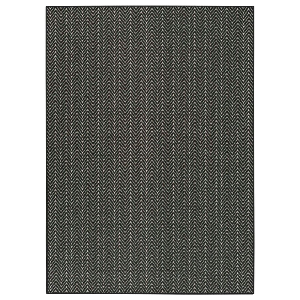 Nourison Horizon HOZ02 Black 10&#39; x 14&#39; Indoor/Outdoor Area Rug, , large