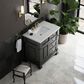 James Martin Vanities Brookfield 36" Single Bathroom Vanity in Black Onyx with 3 cm Eternal Jasmine Pearl Quartz Top and Rectangular Sink, , large