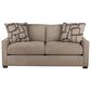 Fulton Home Marley 72" Stationary Apartment Sofa in Primo Latte, , large