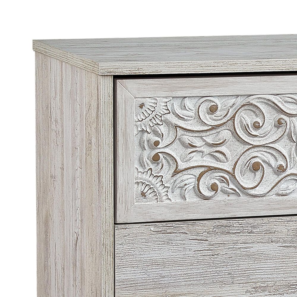 Ashley Paxberry 53&quot; 6-Drawer Dresser in Whitewash, , large