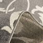Central Oriental Terrace Tropic Macala 3"3" x 5" Stone and Snow Area Rug, , large