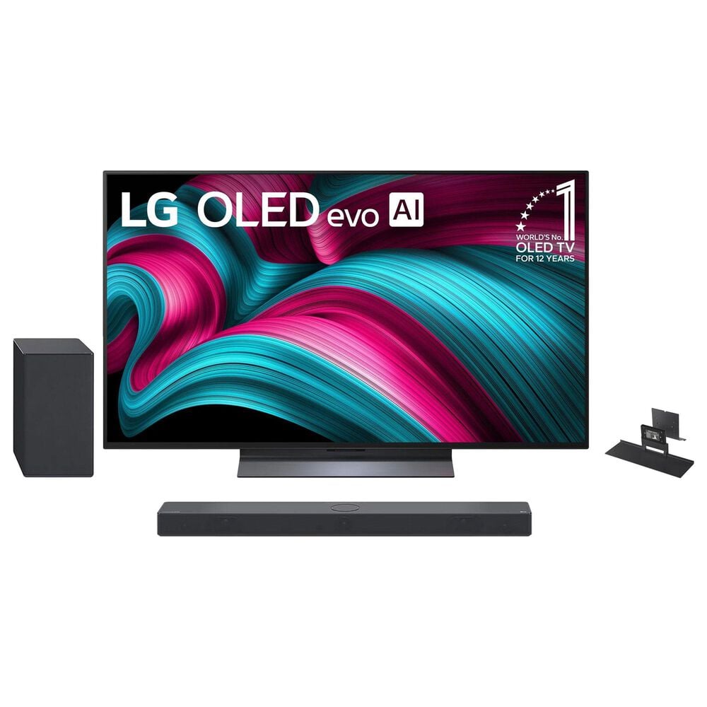 LG 83" Class C5 Series 4K OLED evo AI - Smart TV with 3.1.3 Channel Soundbar System in Black, , large