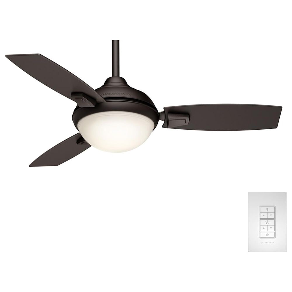 Hunter Verse 44" Outdoor Ceiling Fan with LED Light in Maiden Bronze, , large