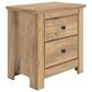 Ashley Makidern 2 Drawer Nightstand in Tan with USB Port, , large
