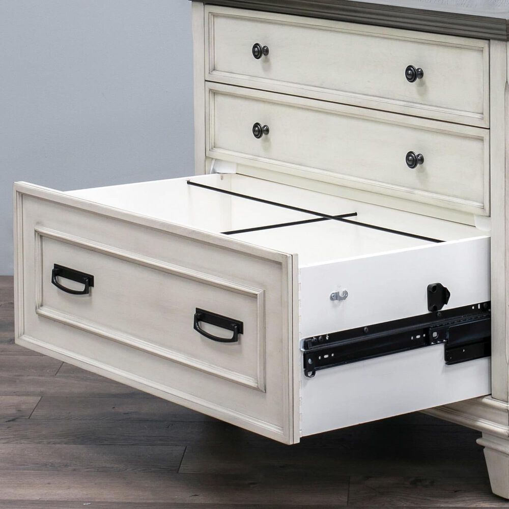 Wycliff Bay Hartford 2-Drawer Lateral File in White and Gray, , large
