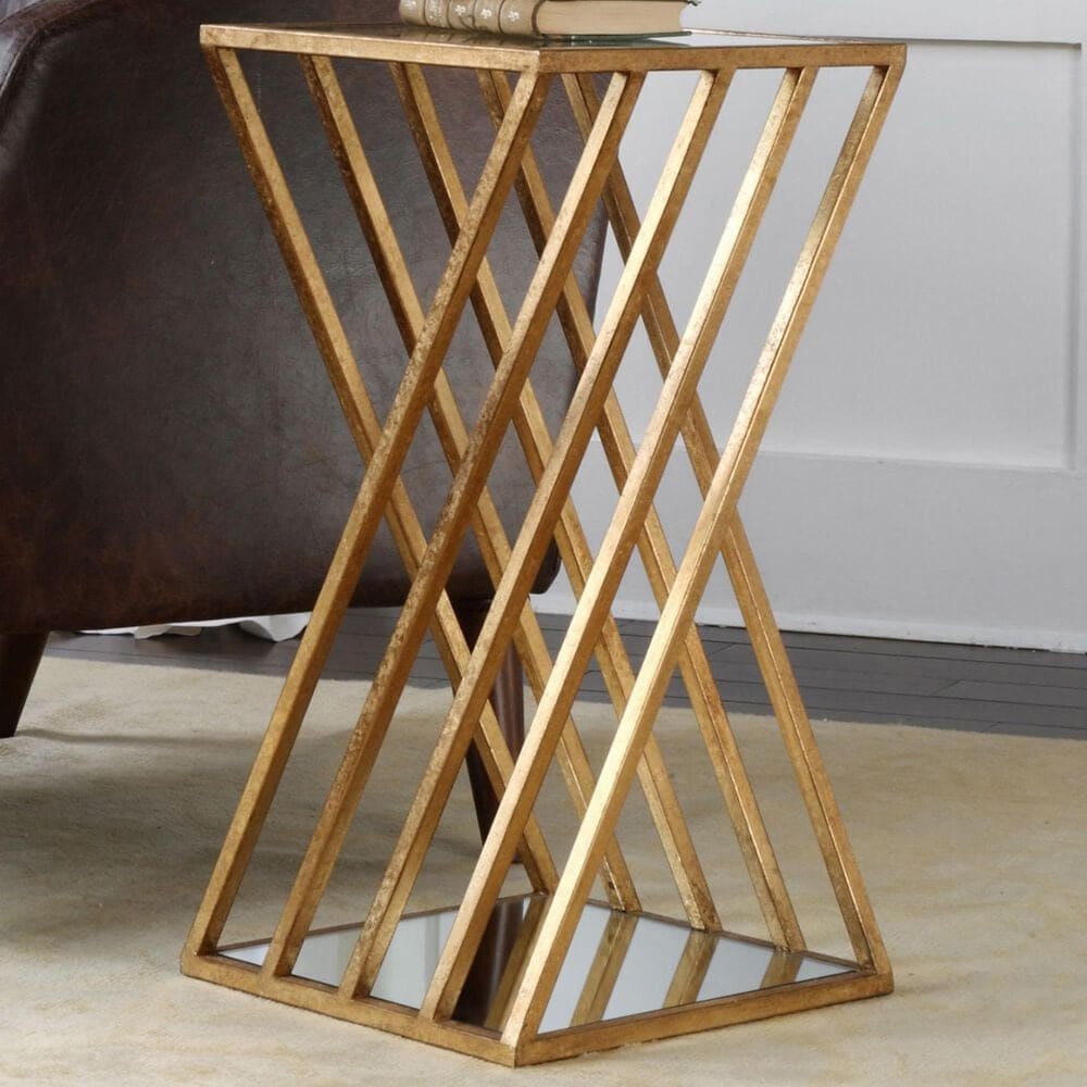 Uttermost Janina Accent Table in Gold, , large
