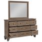 New Heritage Mariana 5 Piece King Bedroom Set in Vintage Mocha with Panel Bed, Dresser, Mirror, Nightstand and Chest, , large