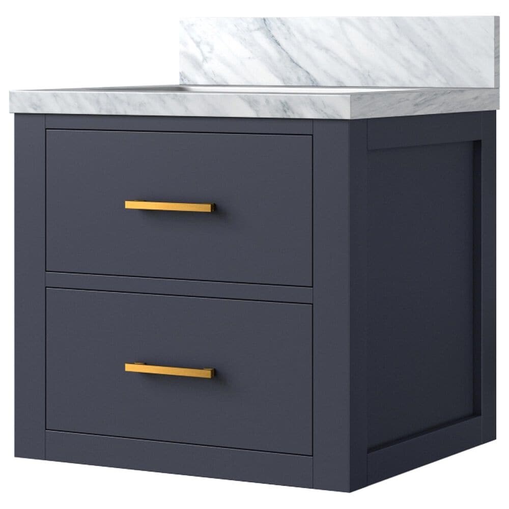 Lexora Home Castor 20" Single Bathroom Vanity in Blue with White Acrylic Top and Rectangular Sink, , large