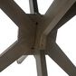 HOMLUX Outdoor Stanford Round Acacia Wood Dining Table with X Base in Gray - Table Only, , large