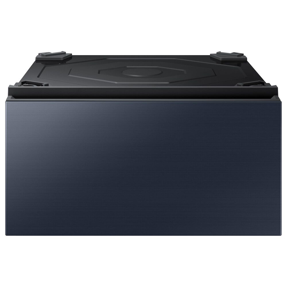 Samsung Bespoke 5.3 Cu. Ft. Front Load Washer and 7.6 Cu. Ft. Electric Dryer Laundry Pair with Pedestal in Brushed Navy, , large