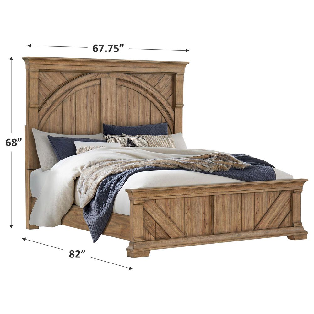 Sasha Lee Queen Bed in Knotty Hickory, , large