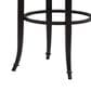 Armen Living Telia Bar Height Stool with Mushroom Brown Upholstery in Dark Brown, , large