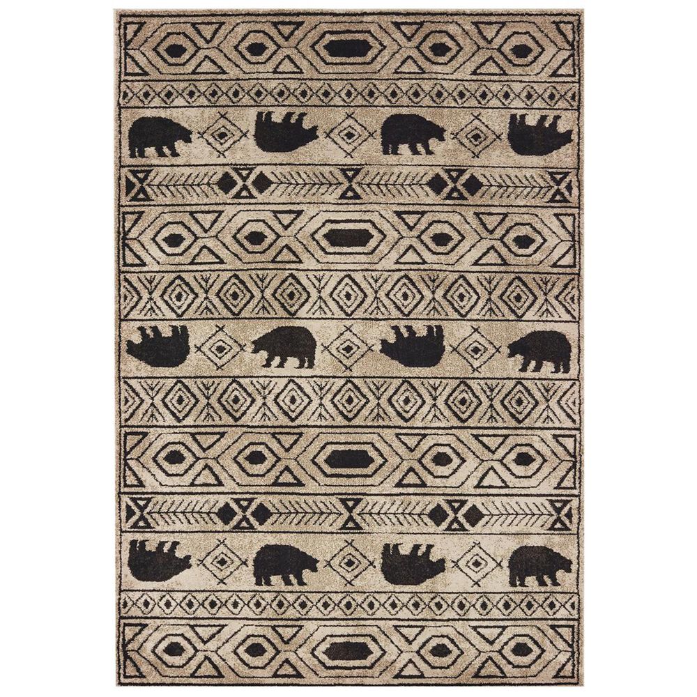 Oriental Weavers Woodlands 9651A 7"10" x 10" Ivory Area Rug, , large