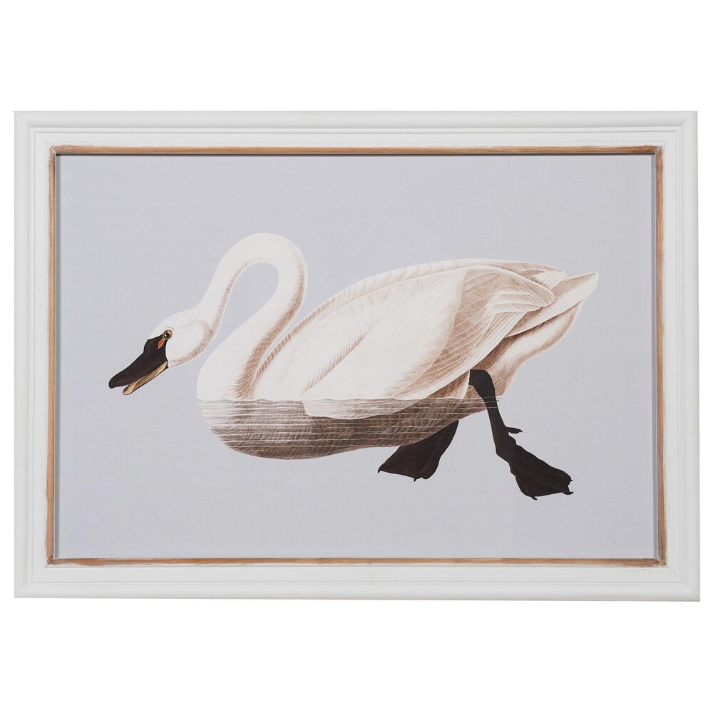 Creative Coop Dreamy 19.5" x 27.5" Swan Wall Art in Multicolor, , large