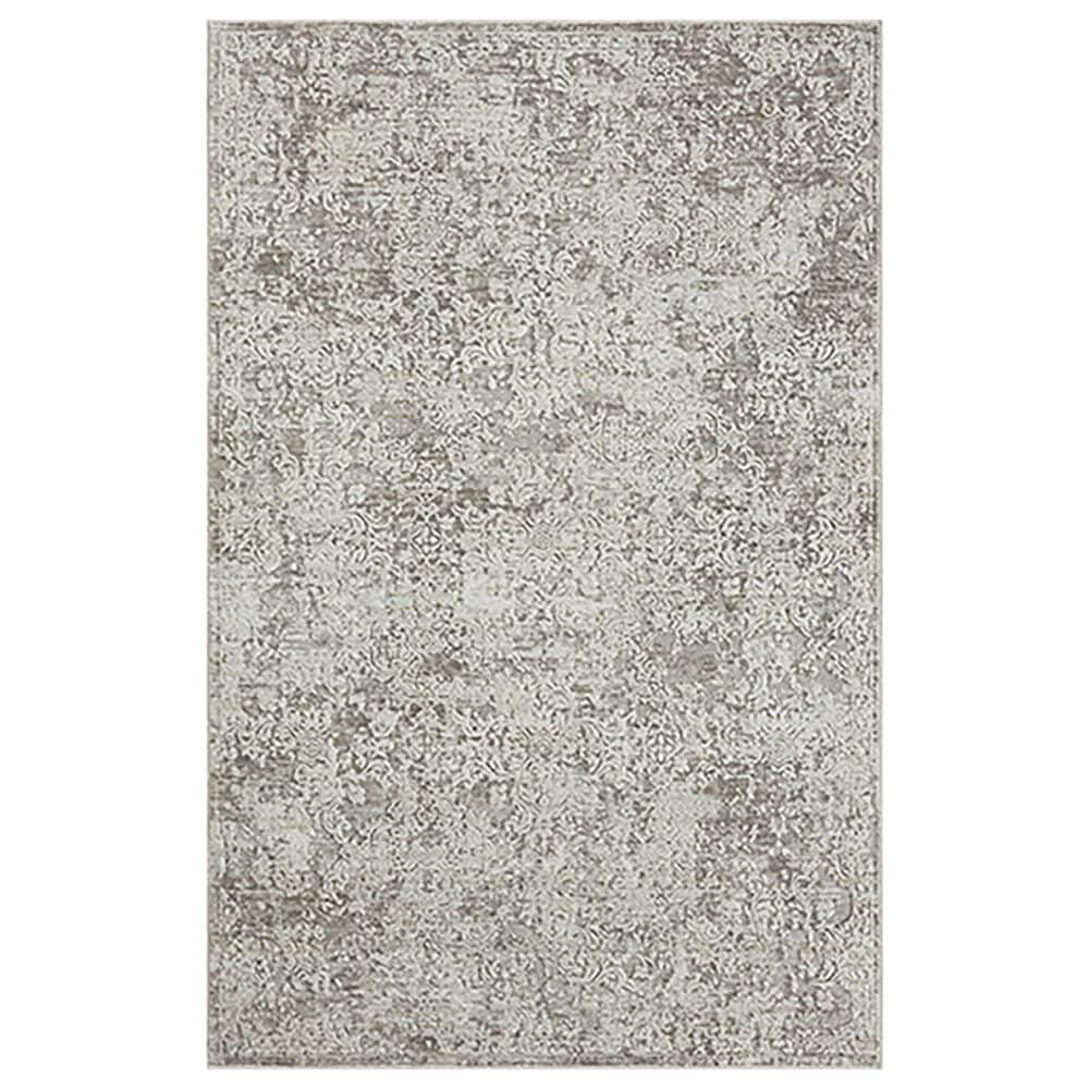 L&R Resources Brisbane Damask Gray 5" x 7"11" Area Rug, , large