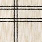 ROW by Oriental Weavers Hunter Plaid Beige and Black 6"7" x 9"6" Area Rug, , large